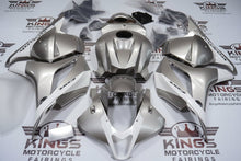 Honda CBR600RR Fairings (2009-2012) Silver, White Stripe from KingsMotorcycleFairings.com