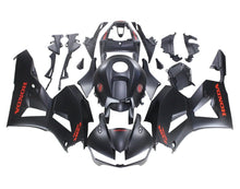 Honda CBR600RR Fairings (2013-2023) Matte Satin Black and Red at KingsMotorcycleFairings.com