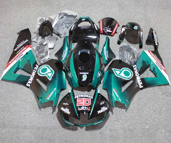 Honda CBR600RR Fairings (2024-2025) Black, Teal Green Petronas at KingsMotorcycleFairings.com