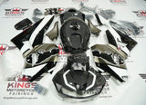 Honda CBR600RR Fairings (2026 Faux Carbon Fiber, Black, Metallic Taupe, White Bull at KingsMotorcycleFairings.com