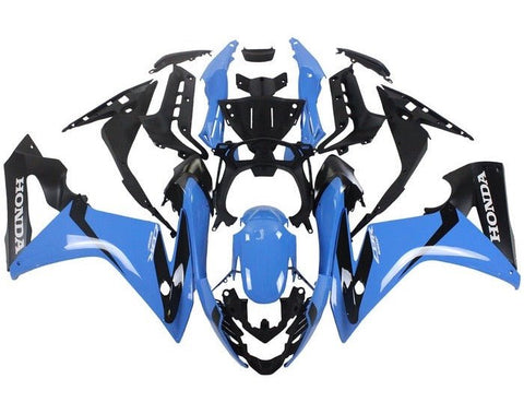 Honda CBR650F Fairings (2017-2018) Blue, Black at KingsMotorcycleFairings.com