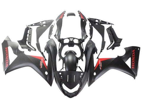 Honda CBR650F Fairings (2017-2018) Matte Black, Red at KingsMotorcycleFairings.com