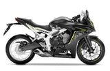Honda CBR650F Fairings (2017-2018) Matte Black, White at KingsMotorcycleFairings.com