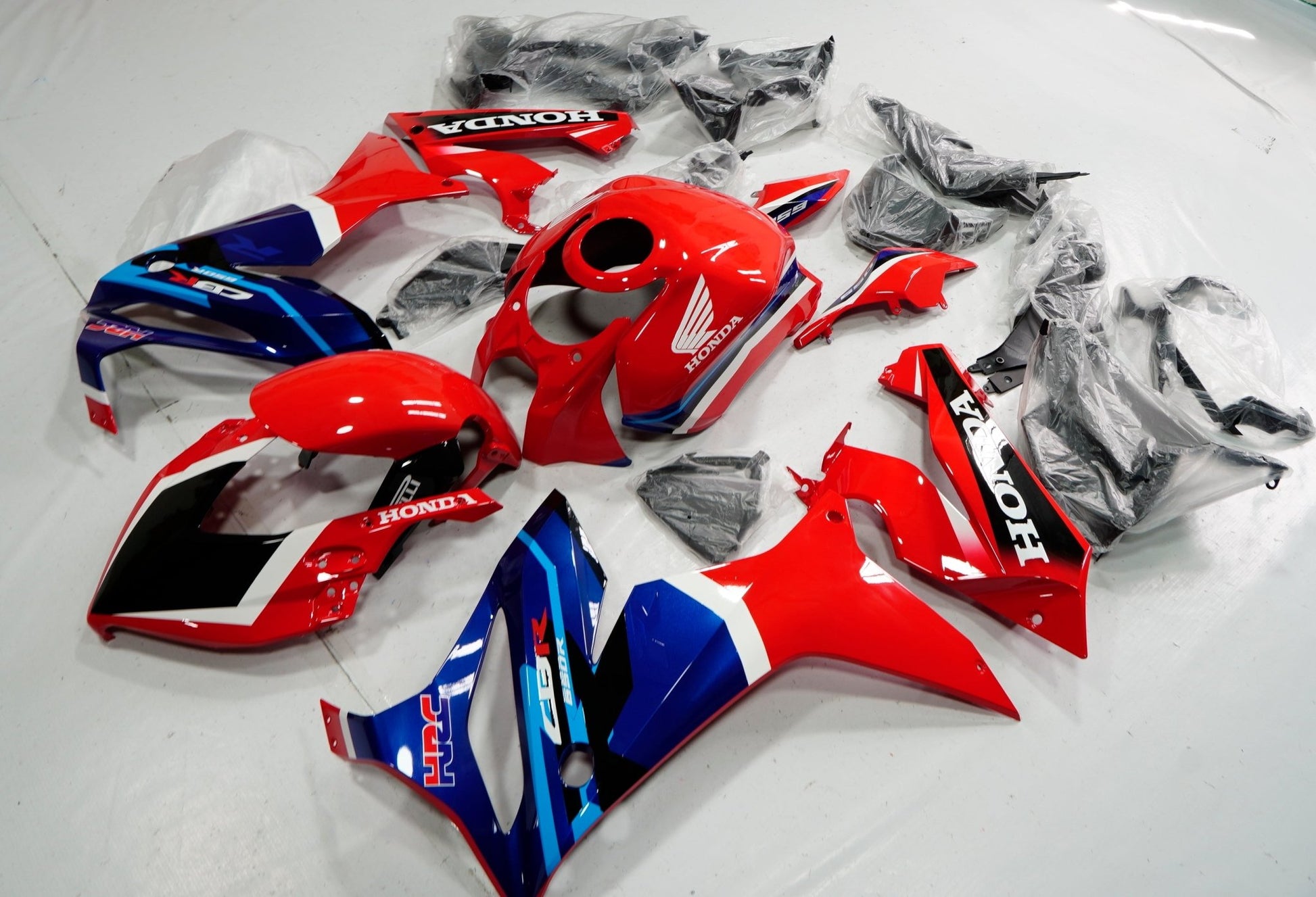 Honda CBR650R Fairings (2019-2020) Red, Blue HRC from KingsMotorcycleFairings.com