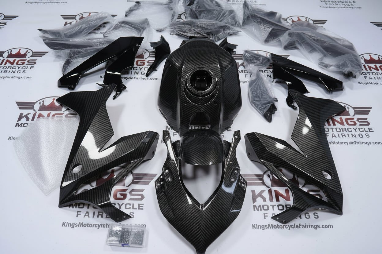 Honda CBR650R Fairings (2021-2023) All Faux Carbon Fiber from KingsMotorcycleFairings.com