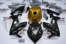Honda CBR650R Fairings (2021-2023) Faux Carbon Fiber, Gold from KingsMotorcycleFairings.com