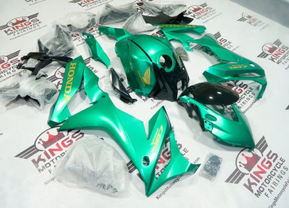 Honda CBR650R Fairings (2021-2023) Green, Gold at KingsMotorcycleFairings.com