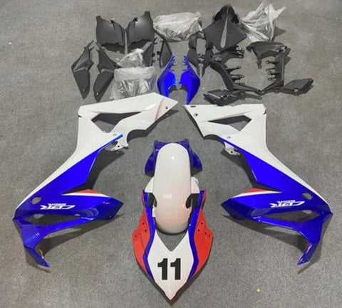 Honda CBR650R Fairings (2021-2023) White, Blue, Red at KingsMotorcycleFairings.com