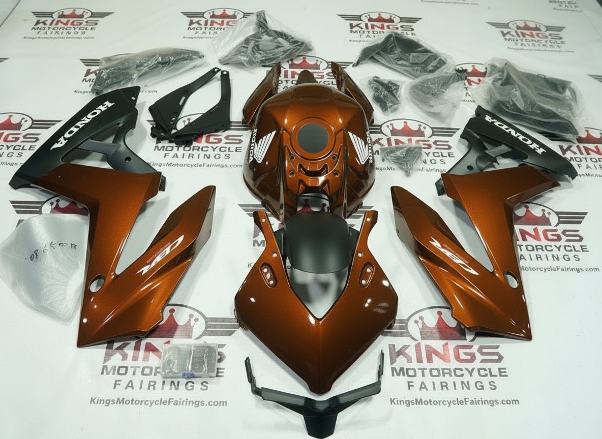 Honda CBR650R Fairings (2024-2025) Brown, Matte Black from KingsMotorcycleFairings.com
