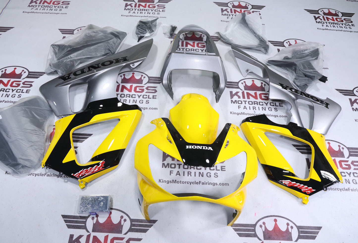 Honda CBR900RR 929 Fairing Set (2000-2001) Yellow, Black, Silver, Red at KingsMotorcycleFairings.com
