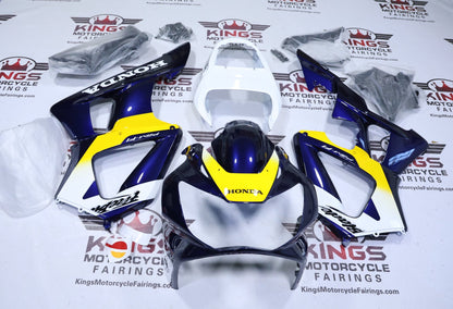 Honda CBR900RR 929 Fairings (2000-2001) Navy Blue, White, Yellow at KingsMotorcycleFairings.com