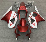 Honda CBR900RR Fairings (2002-2003) Matte Red, White at KingsMotorcycleFairings.com