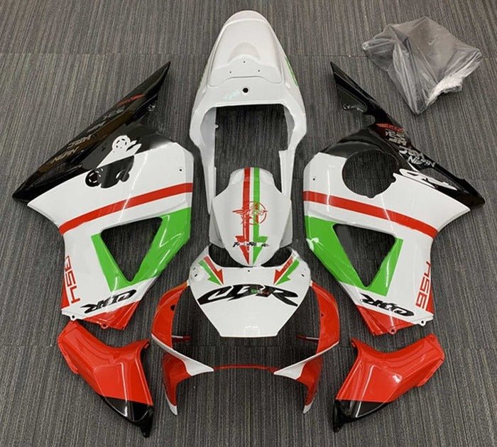 Honda CBR900RR Fairings (2002-2003) White, Red, Green at KingsMotorcycleFairings.com