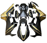 Honda CBR 1000RR Fairings (2017-2025) Matte Black, Matte Gold at KingsMotorcycleFairings.com