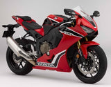 Honda CBR 1000RR Fairings (2017-2025) Red, Black, White, Stripe at KingsMotorcycleFairings.com