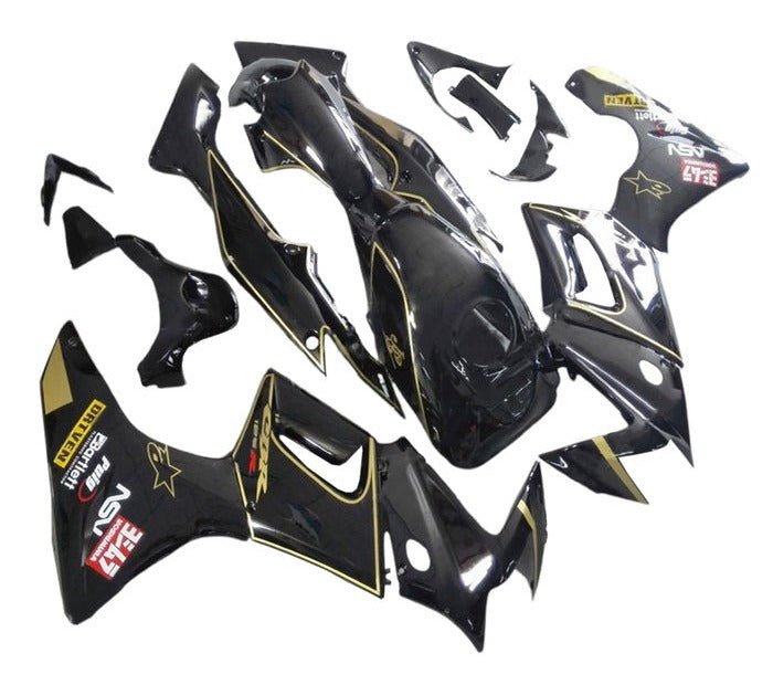 Honda CBR 125R Fairings (2002-2006) Black, Gold at KingsMotorcycleFairings.com