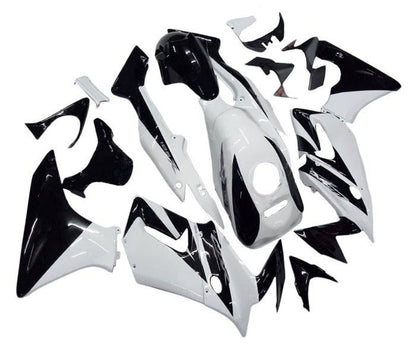 Honda CBR 125R Fairings (2002-2006) White, Black at KingsMotorcycleFairings.com