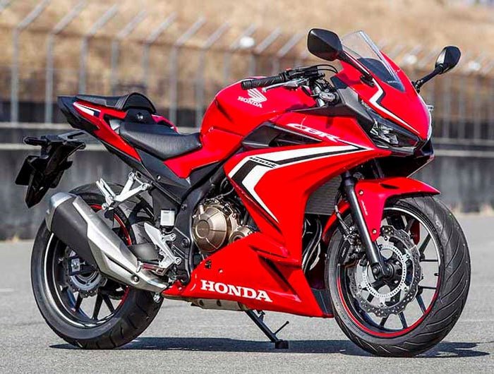 Honda CBR 400R Fairings (2022) Red, White, Black at KingsMotorcycleFairings.com