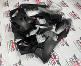 Honda CBR600RR (2005-2006) Matte Black & Gloss Black Punisher Skull Fairings at KingsMotorcycleFairings.com