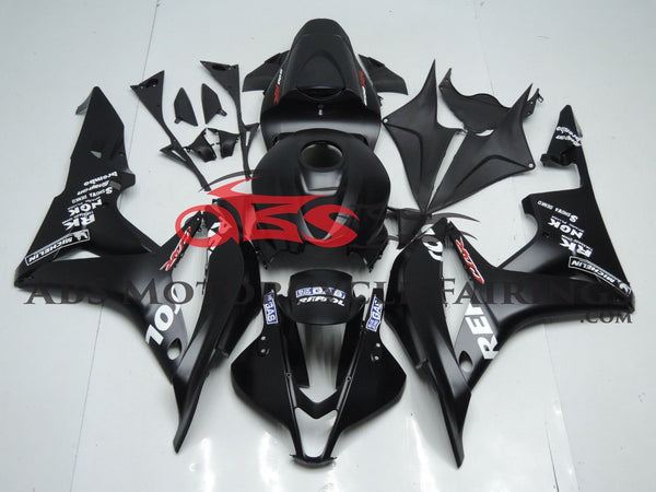 Honda CBR 600 Fairings (2007-2008) Matte Black, White, Red Repsol at KingsMotorcycleFairings.com