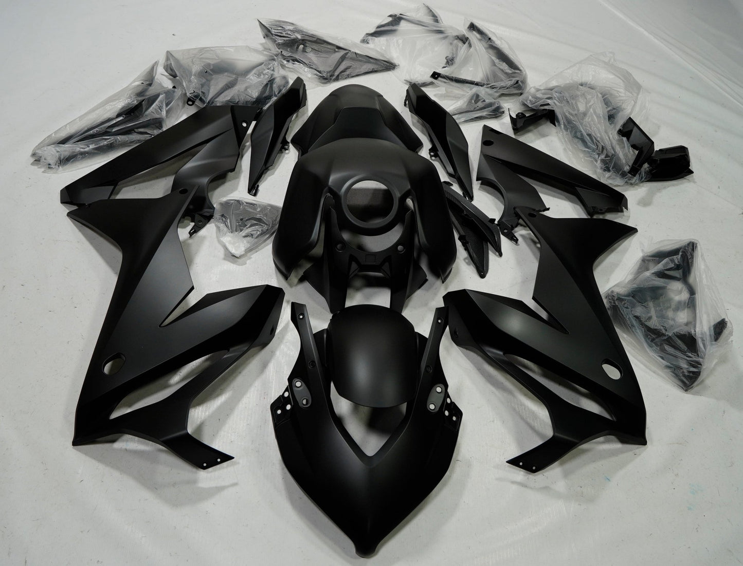 Honda CBR 650R Fairings (2019-2020) All Matte Black at KingsMotorcycleFairings.com