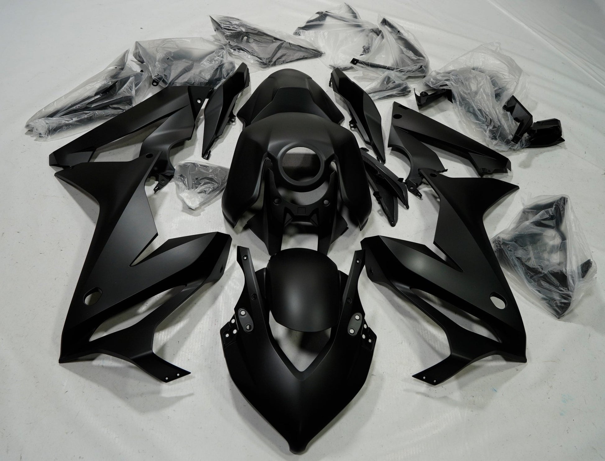 Honda CBR 650R Fairings (2019-2020) All Matte Black at KingsMotorcycleFairings.com