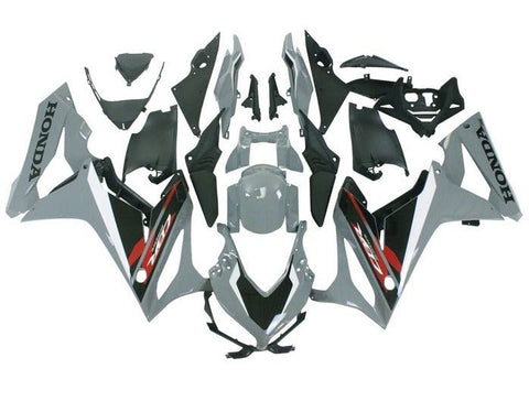 Honda CBR650R Fairings (2019-2020) Nardo Gray, Black, Red at KingsMotorcycleFairings.com