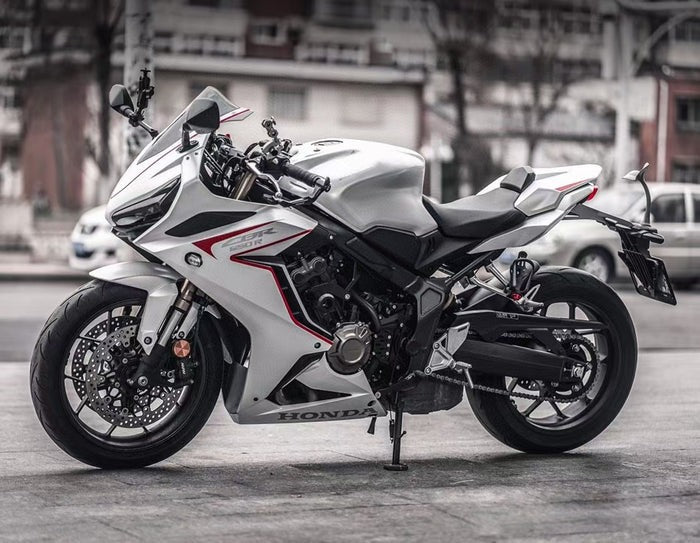 Honda CBR 650R Fairings (2021-2023) White, Red, Black at KingsMotorcycleFairings.com
