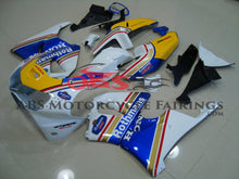 Honda CBR 900RR Fairings (1998-1999) White, Blue, Yellow Rothmans at KingsMotorcycleFairings.com
