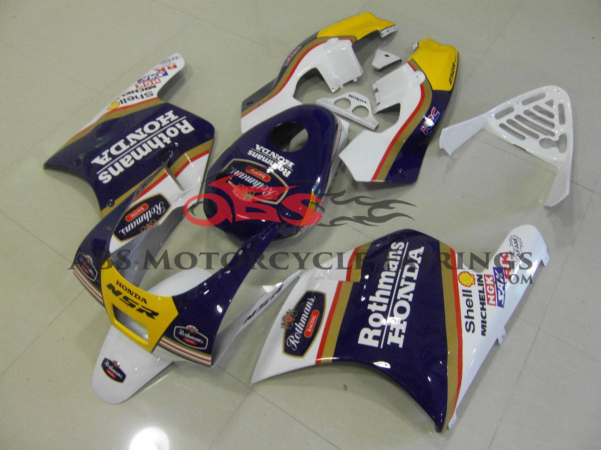 Honda NSR250R MC18 Fairing Kit (1989) Navy Blue Rothmans from KingsMotorcycleFairings.com