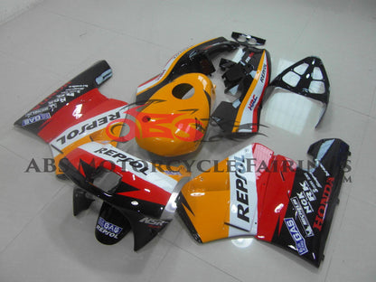 Honda NSR250R MC18 Fairing Kit (1989) Orange, Black Repsol from KingsMotorcycleeFairings.com