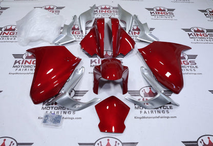 Honda VFR1200 Fairing Set (2010-2013) Red Candy, Silver from KingsMotorcycleFairings.com