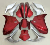 Honda VFR1200 Fairings (2010-2013) Red, Silver from KingsMotorcycleFairings.com