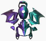Honda VFR800 Fairings (2002-2013) Purple, Green Split from KingsMotorcycleFairings.com