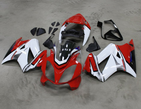 Honda VFR800 Fairings (2002-2013) Red, White, Black from KingsMotorcycleFairings.com