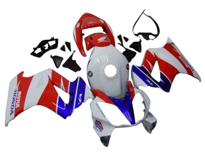 Honda VFR800 Fairings (2002-2013) White, Red, Blue Motul from KingsMotorcycleFairings.com