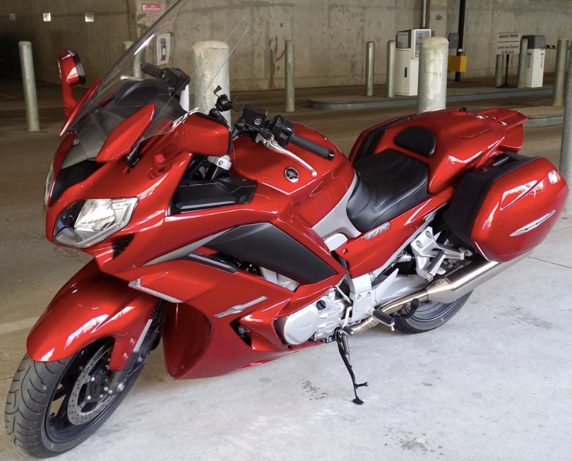 Installed Yamaha FJR1300 Fairings (2013-2015) Red Candy at KingsMotorcycleFairings.com