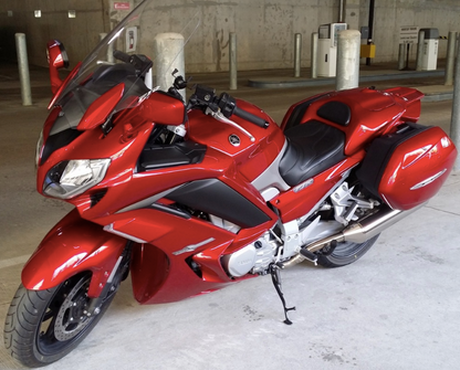 Installed Yamaha FJR1300 Fairings (2013-2015) Red Candy at KingsMotorcycleFairings.com