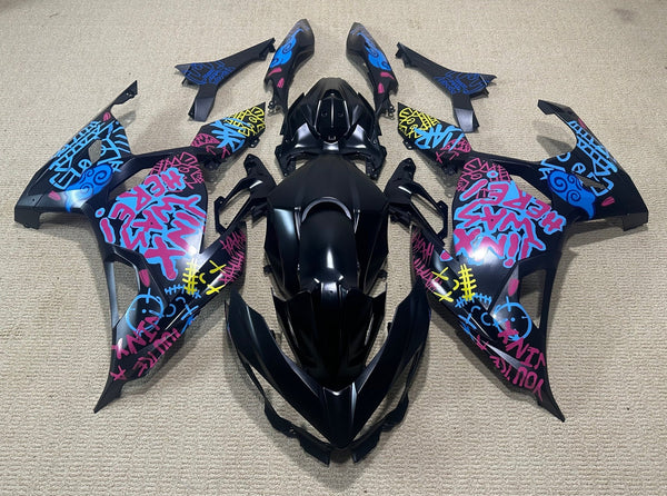 KAWASAKI NINJA 400 Fairings (2018-2023) Matte Black, Blue, Jinx at KingsMotorcycleFairings.com
