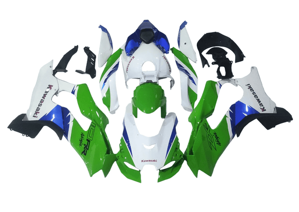 KAWASAKI NINJA ZX-10RR Fairings (2021-2025) White, Green, Blue at KingsMotorcycleFairings.com