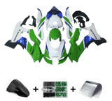 KAWASAKI NINJA ZX10RR Fairing Kit (2021-2025) White, Green, Blue at KingsMotorcycleFairings.com