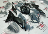 KAWASAKI NINJA ZX6R Fairing Set (2019-2023) Gloss Gray, Matte Black at KingsMotorcycleFairings.com