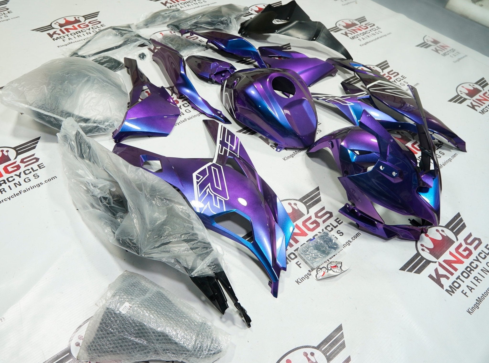 Fairings | Kawasaki Ninja ZX4RR - Gradient Purple, Blue