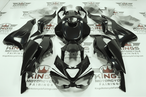 KAWASAKI ZX6R 636 Fairings (2024-2025) Black, White Stripe at KingsMotorcycleFairings.com