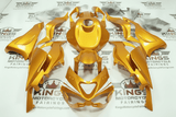 KAWASAKI ZX6R 636 Fairings (2024-2025) Gold, White Stripe at KingsMotorcycleFairings.com