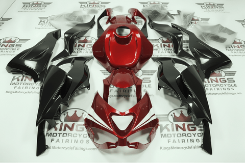 KAWASAKI ZX6R 636 Fairings (2024-2025) Red, Black, White Stripe at KingsMotorcycleFairings.com