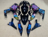 KAWASAKI NINJA 400 Fairing Kit (2018-2023) Matte Black, Blue, Jinx at KingsMotorcycleFairings.com