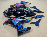 KAWASAKI NINJA 400 Fairing Set (2018-2023) Matte Black, Blue, Jinx at KingsMotorcycleFairings.com