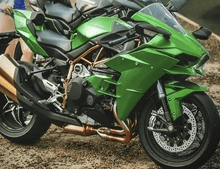 KAWASAKI NINJA H2 FAIRING KIT (2015-2022) GREEN at KingsMotorcycleFairings.com