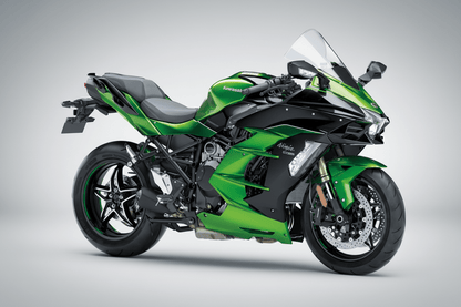KAWASAKI NINJA H2 Fairings (2015-2022) Green, Black from KingsMotorcycleFairings.com
